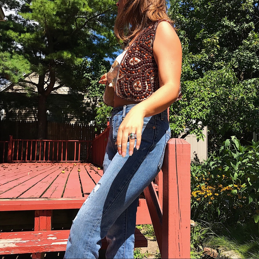 Haute Hippie Hand embroidered Vest- Size S/M